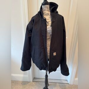 Carhartt Black Jacket with Gold Logo